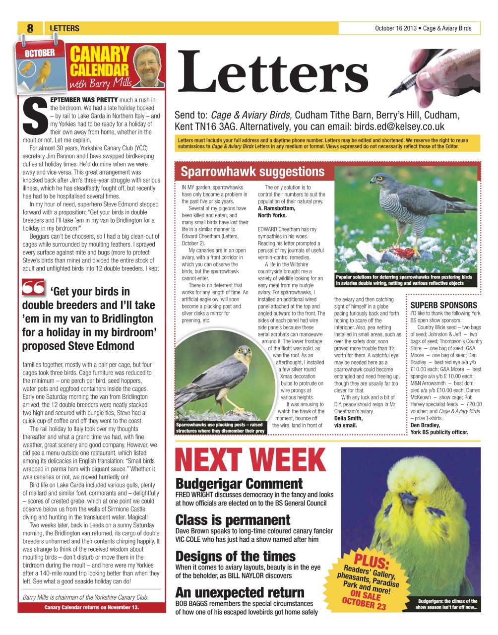 Cage & Aviary Birds Preview Pages