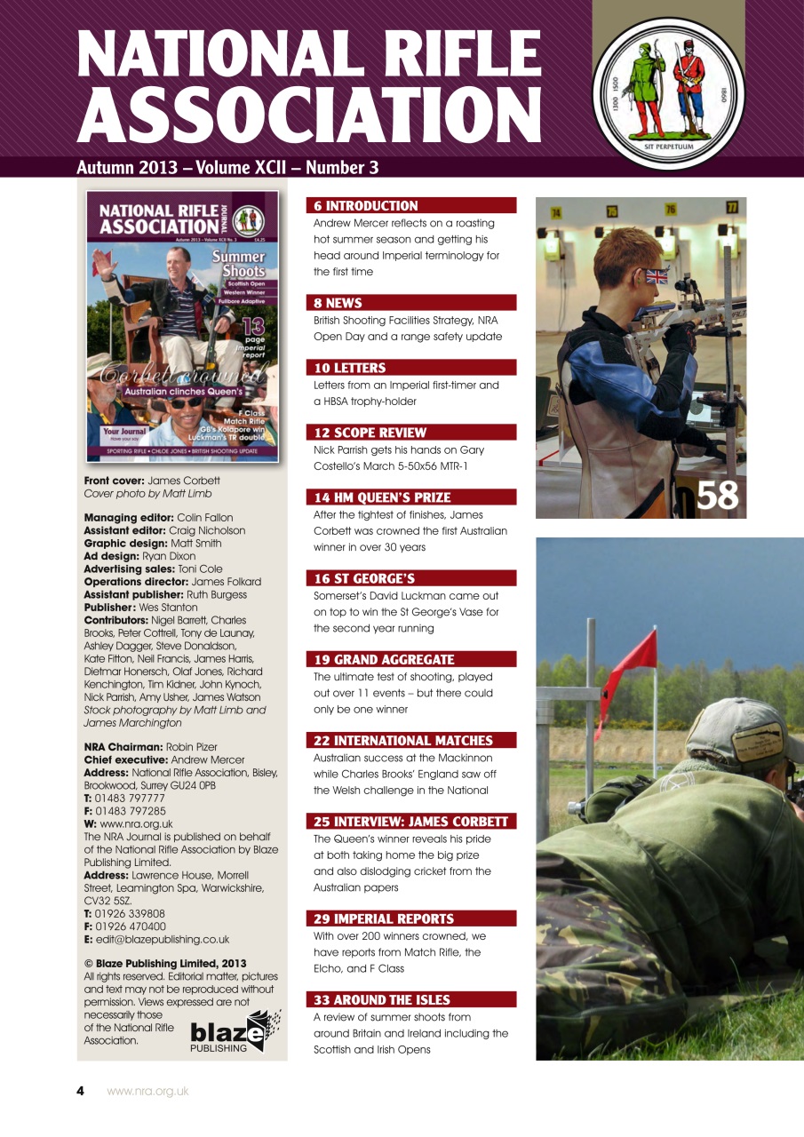 National Rifle Association Journal Preview Pages