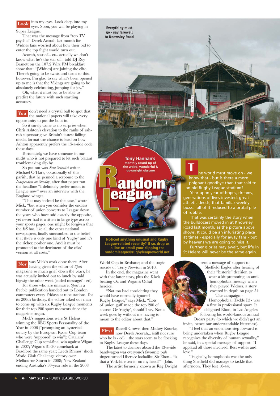 Rugby League World Preview Pages