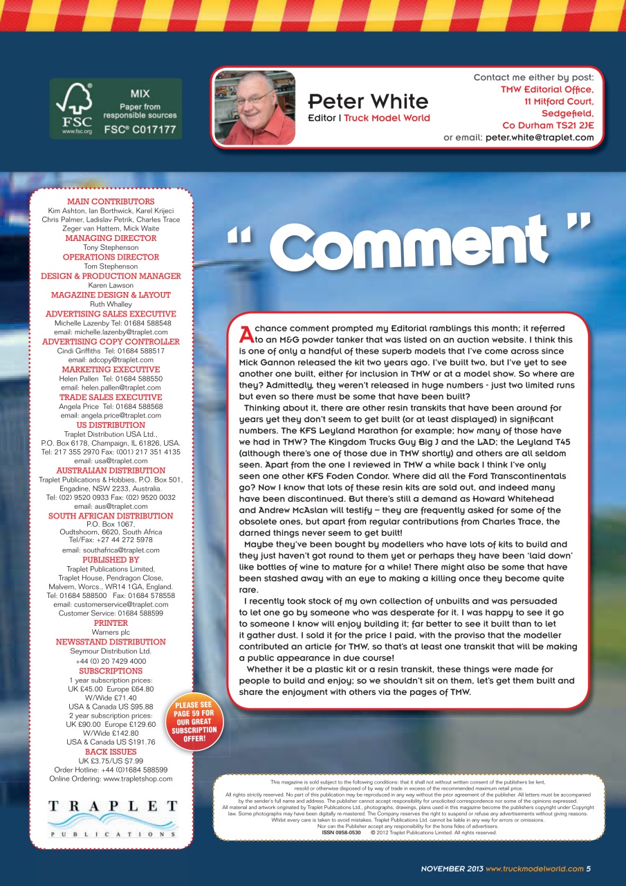 Model Car Truck Motorcycles World Preview Pages