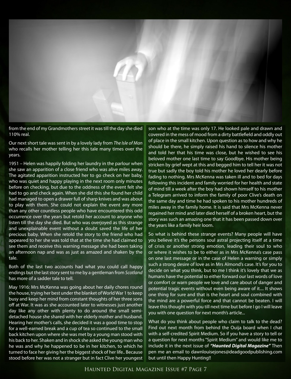 Haunted Magazine Preview Pages