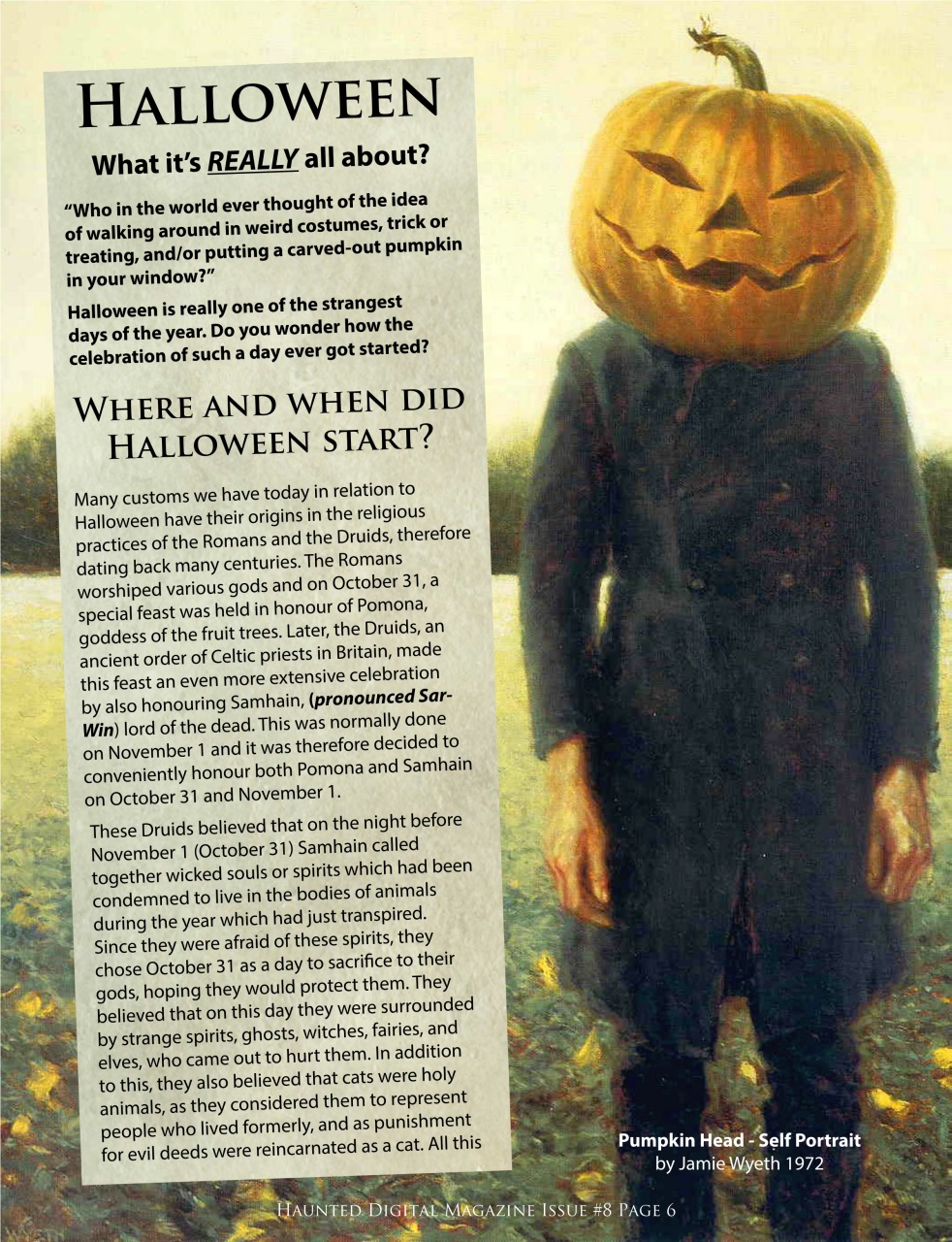 Haunted Magazine Preview Pages