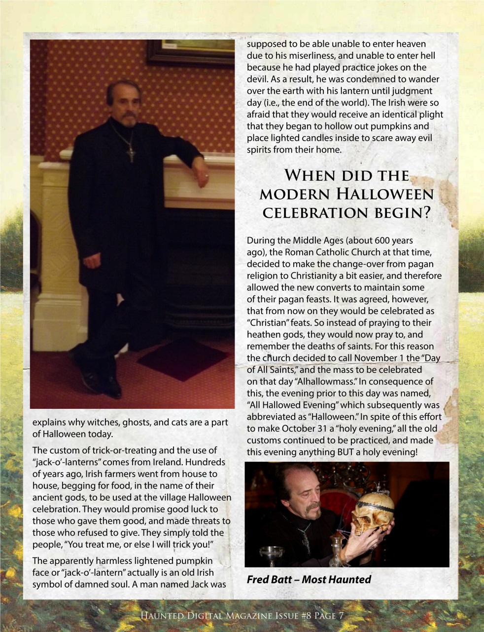 Haunted Magazine Preview Pages