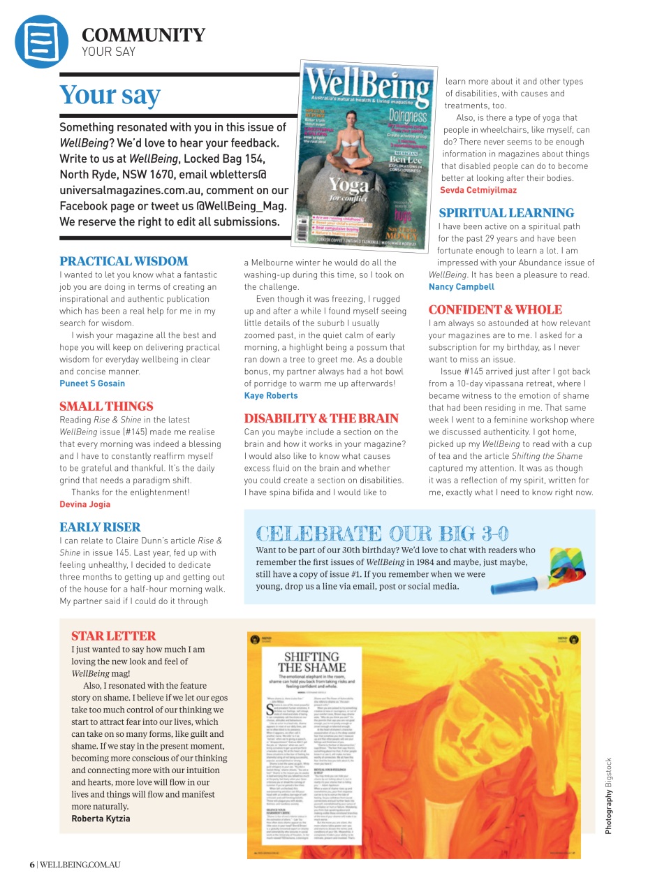 WellBeing Preview Pages