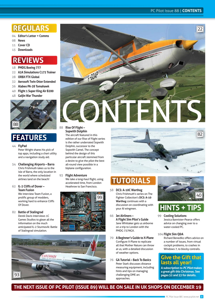 PC Pilot Preview Pages