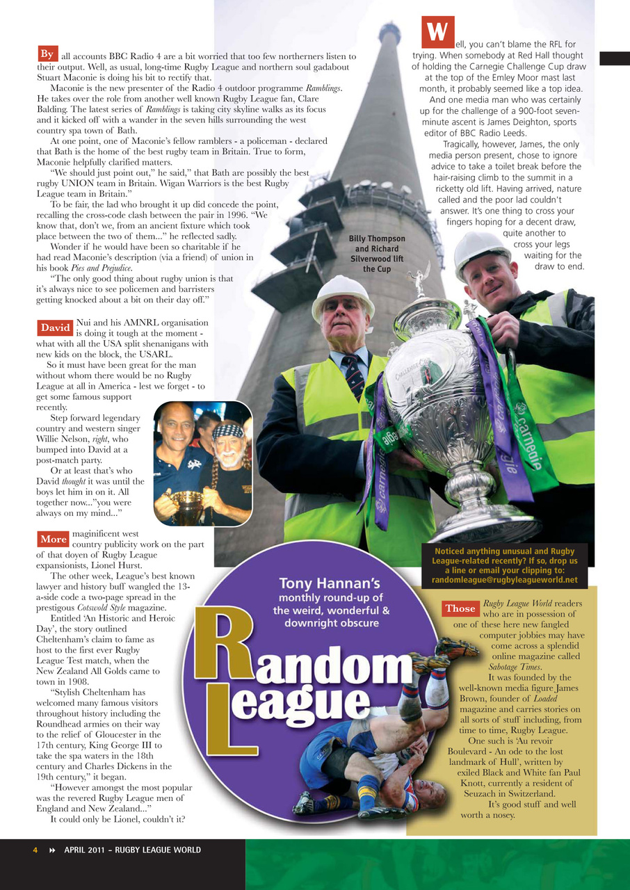 Rugby League World Preview Pages