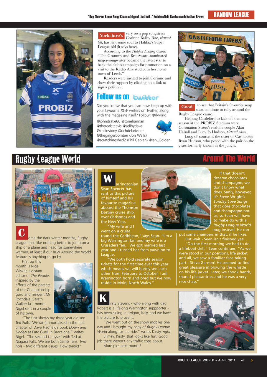 Rugby League World Preview Pages