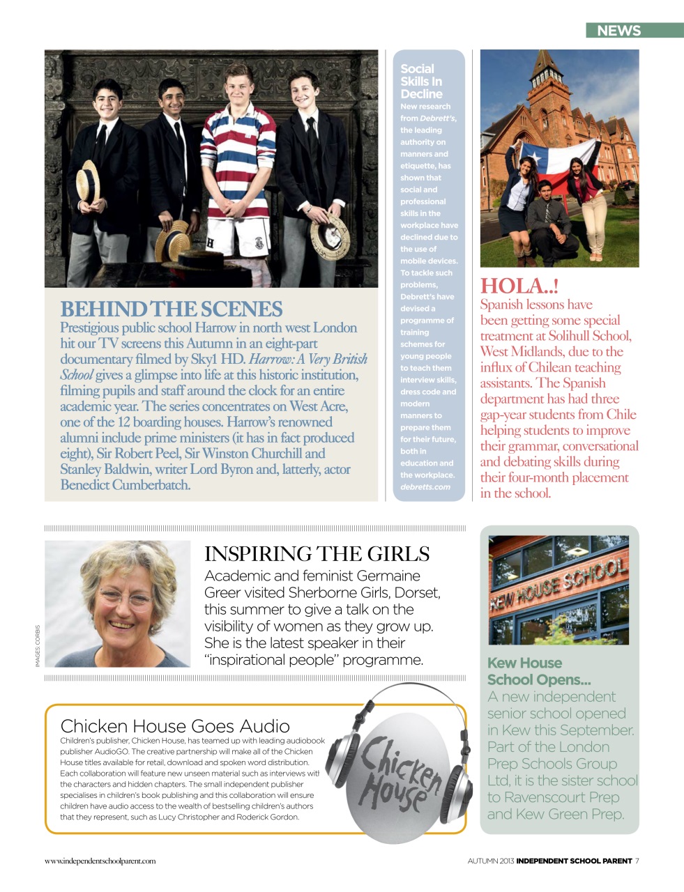 Independent School Parent Preview Pages