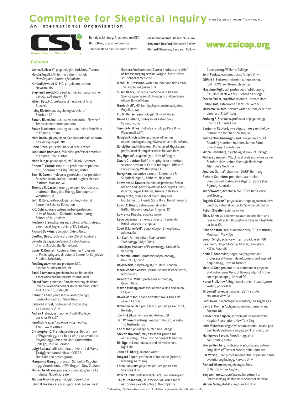 Skeptical Inquirer Preview Pages