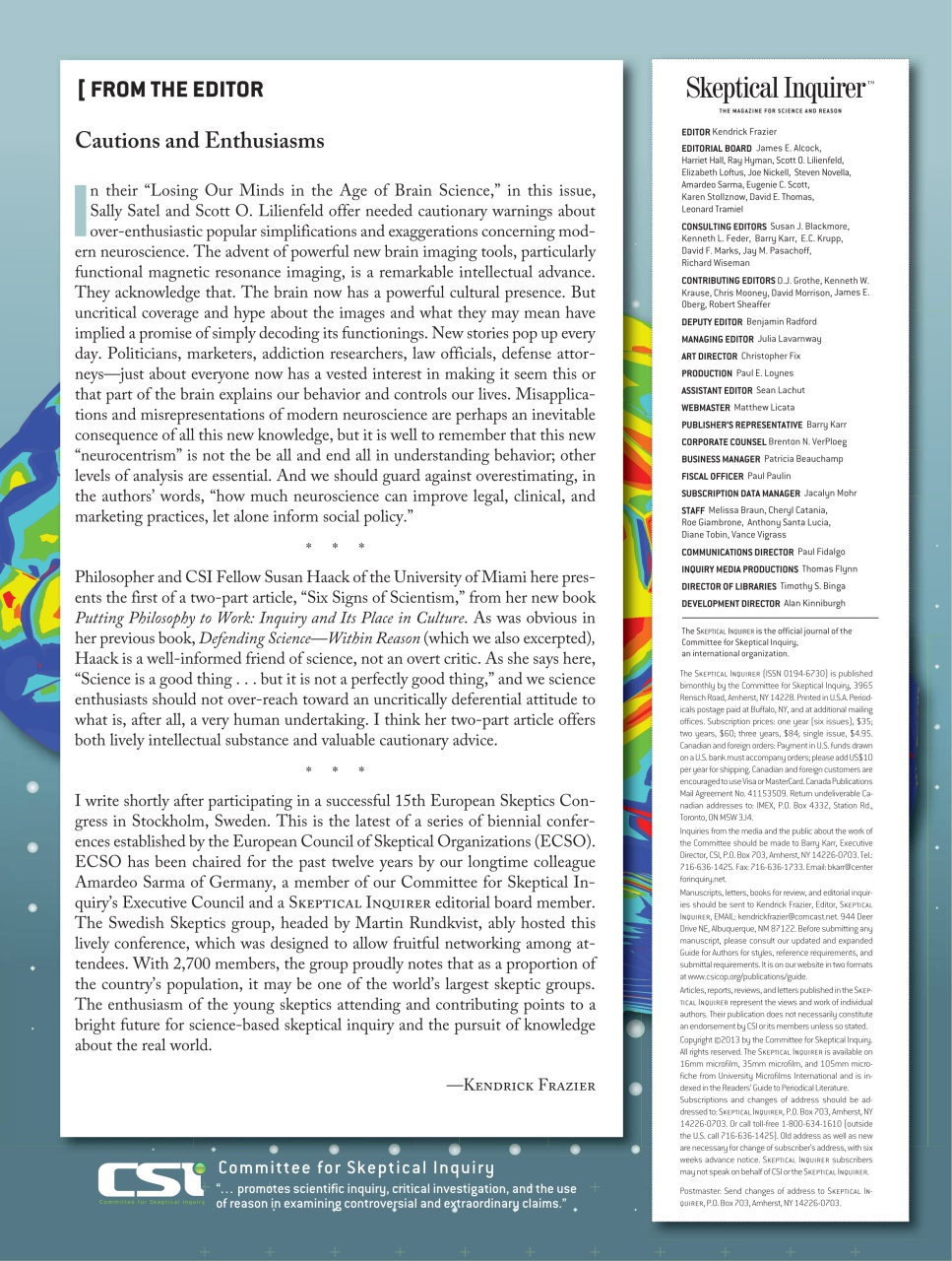 Skeptical Inquirer Preview Pages