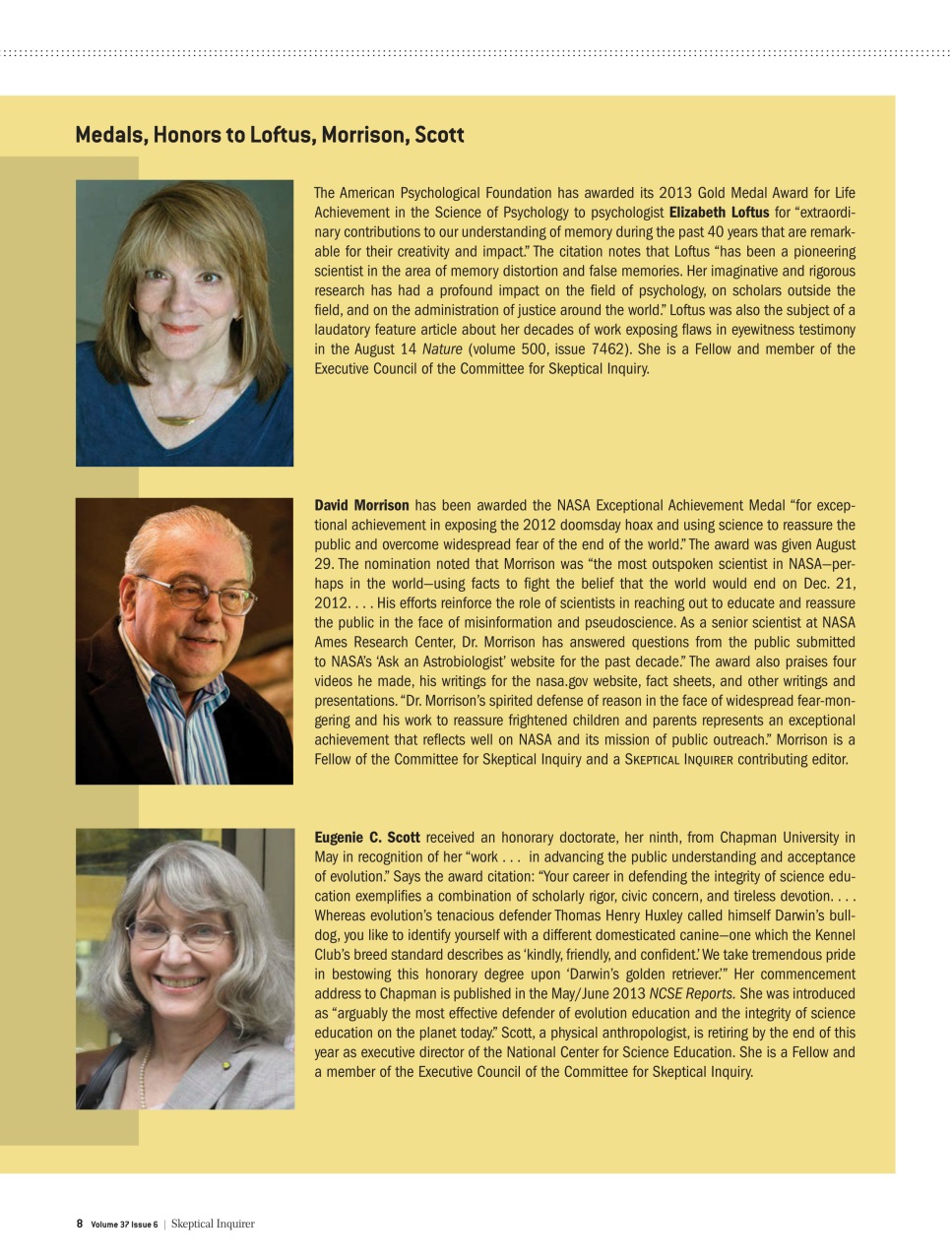 Skeptical Inquirer Preview Pages