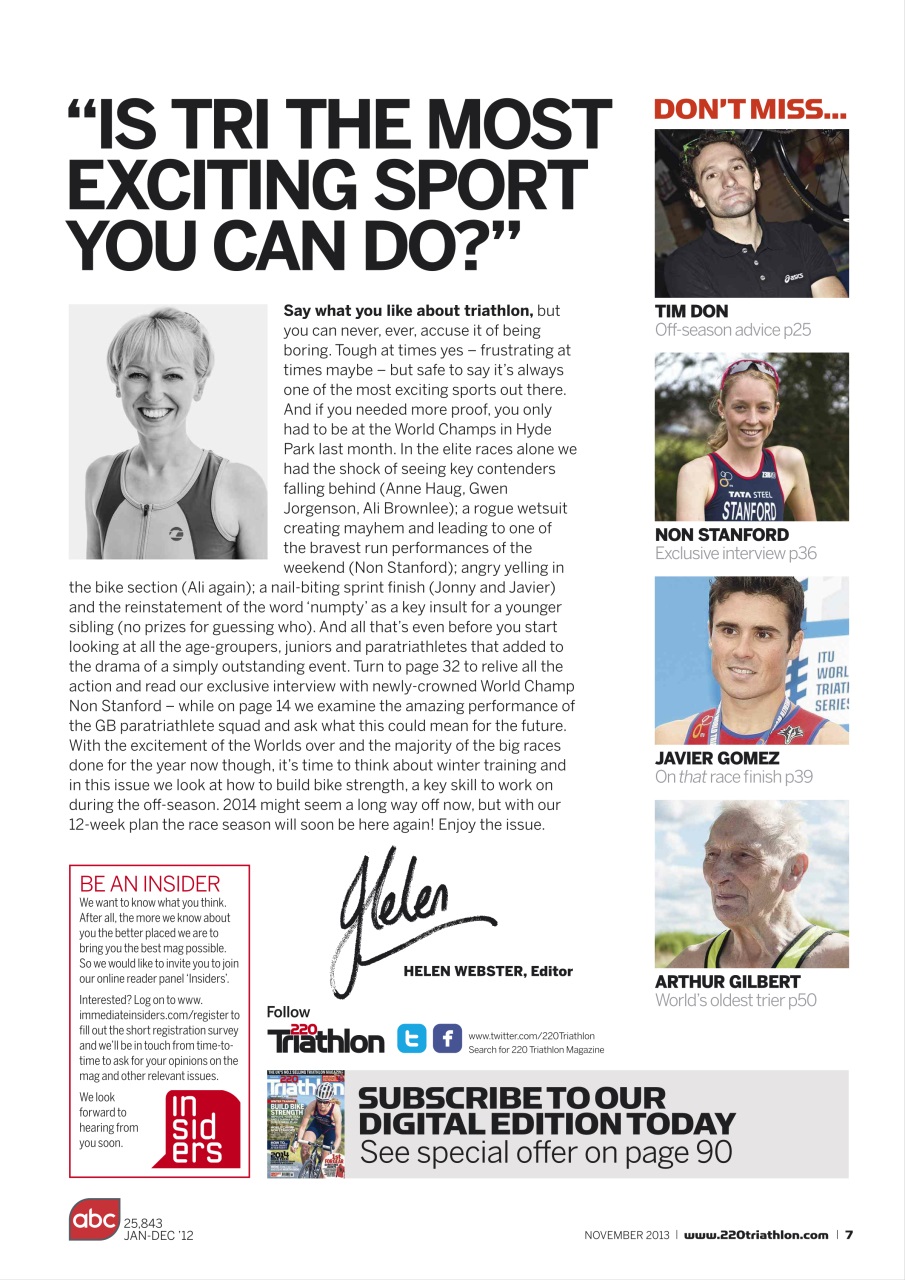 220 Triathlon Magazine Preview Pages