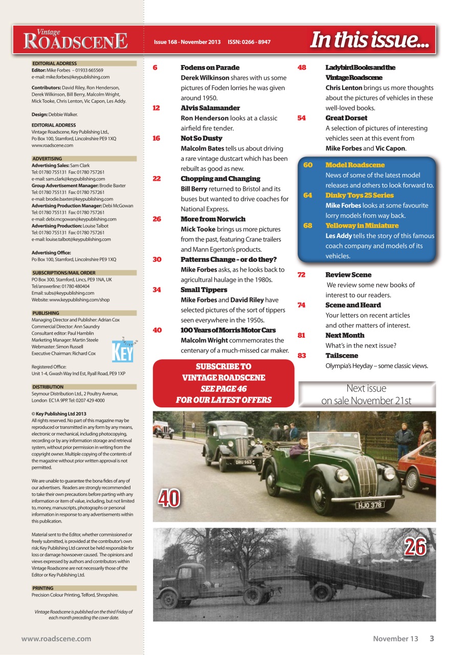 Vintage Roadscene Preview Pages