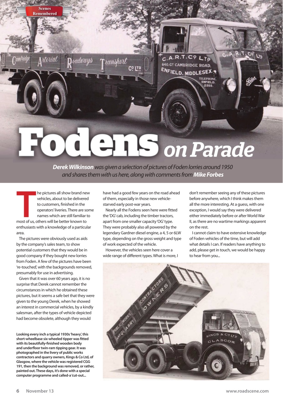 Vintage Roadscene Preview Pages