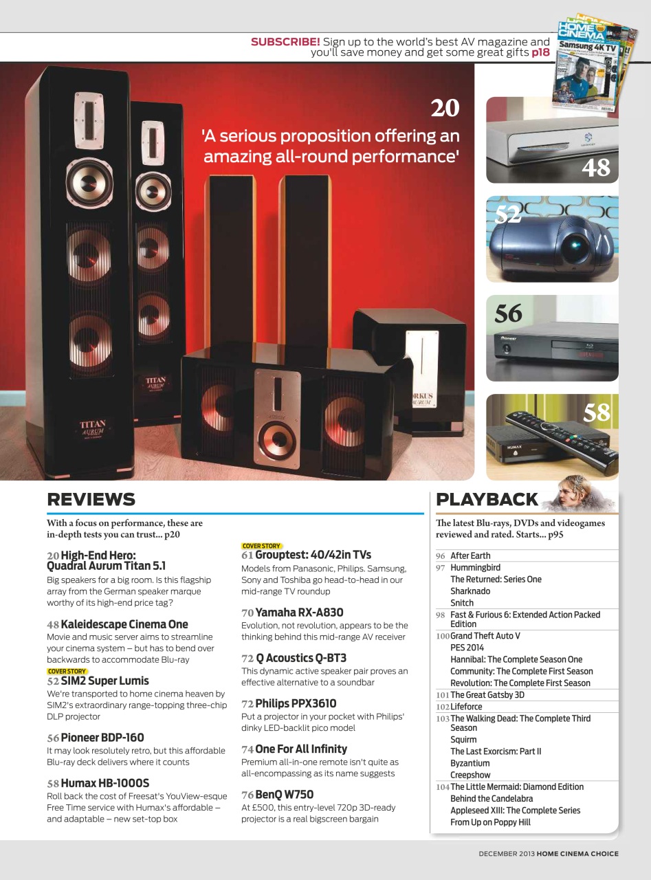 Home Cinema Choice Preview Pages