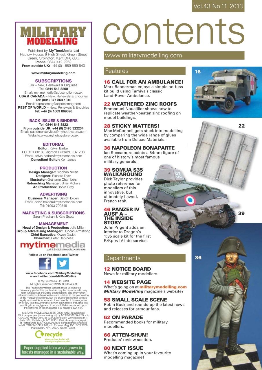 Military Modelling International Magazine Preview Pages