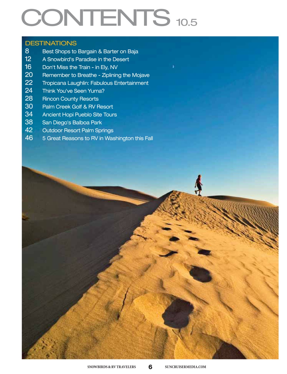 Snowbirds & RV Travelers Preview Pages