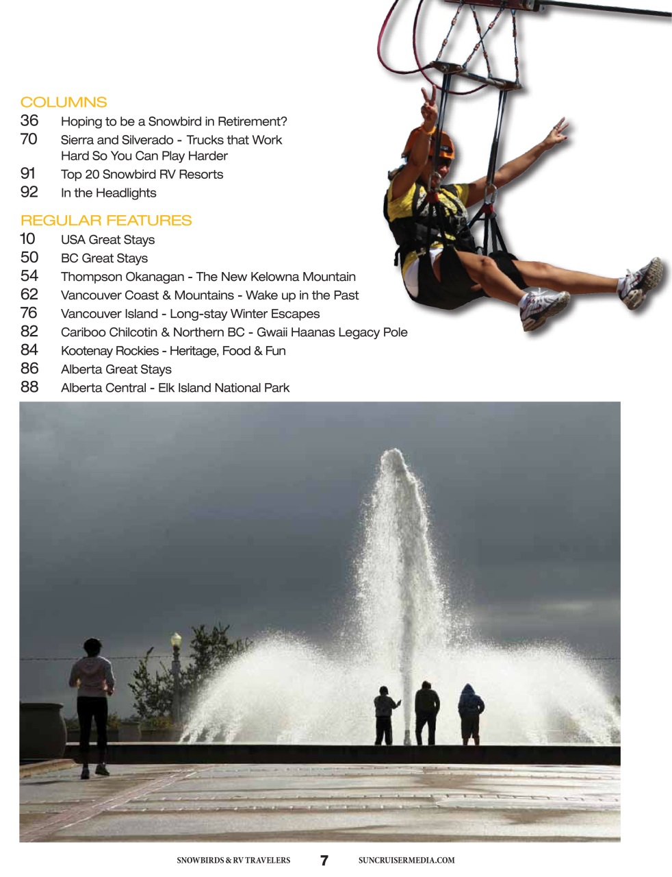 Snowbirds & RV Travelers Preview Pages