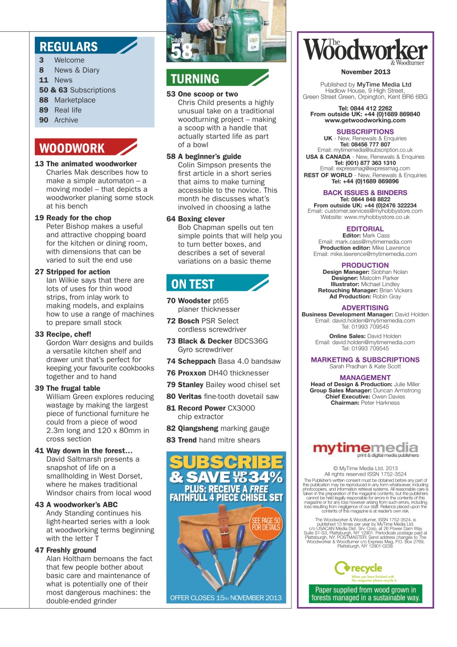The Woodworker Magazine Preview Pages