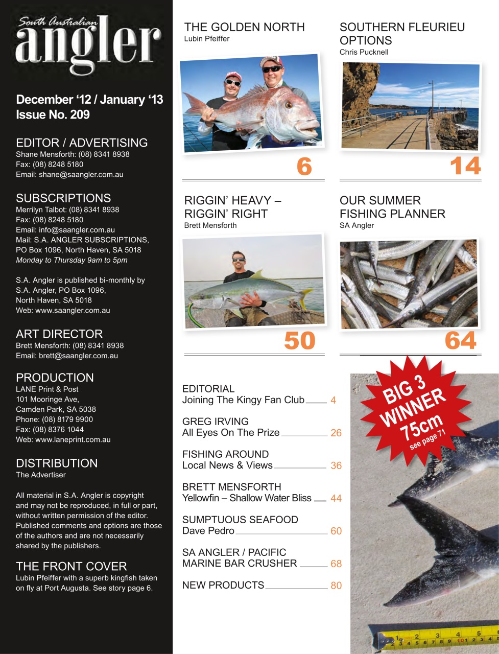 South Australian Angler Preview Pages