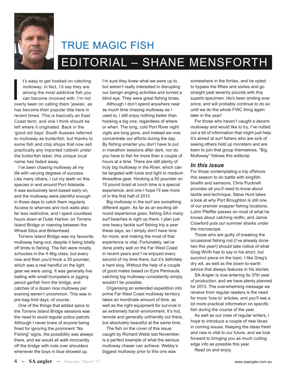 South Australian Angler Preview Pages