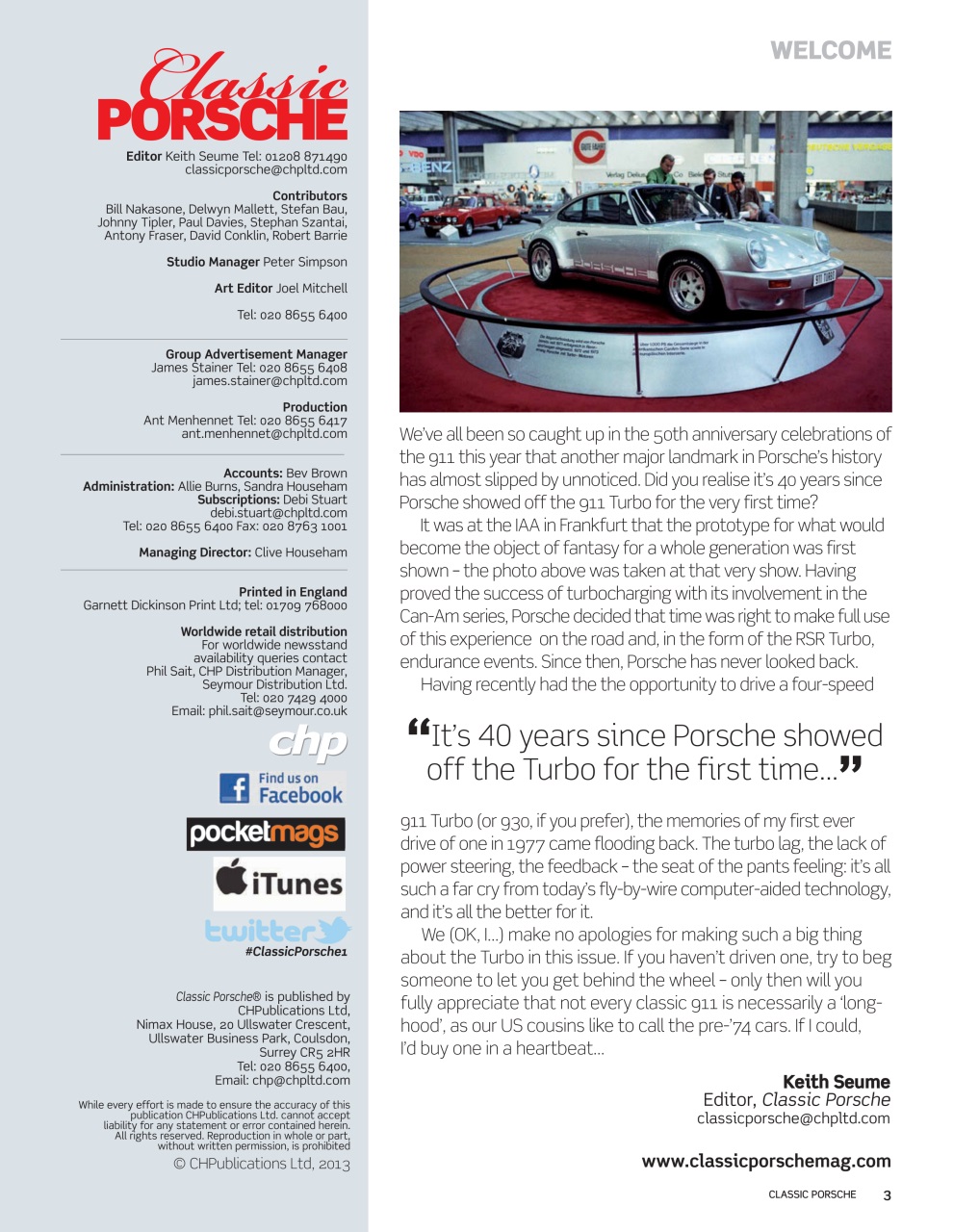 Classic Porsche Preview Pages