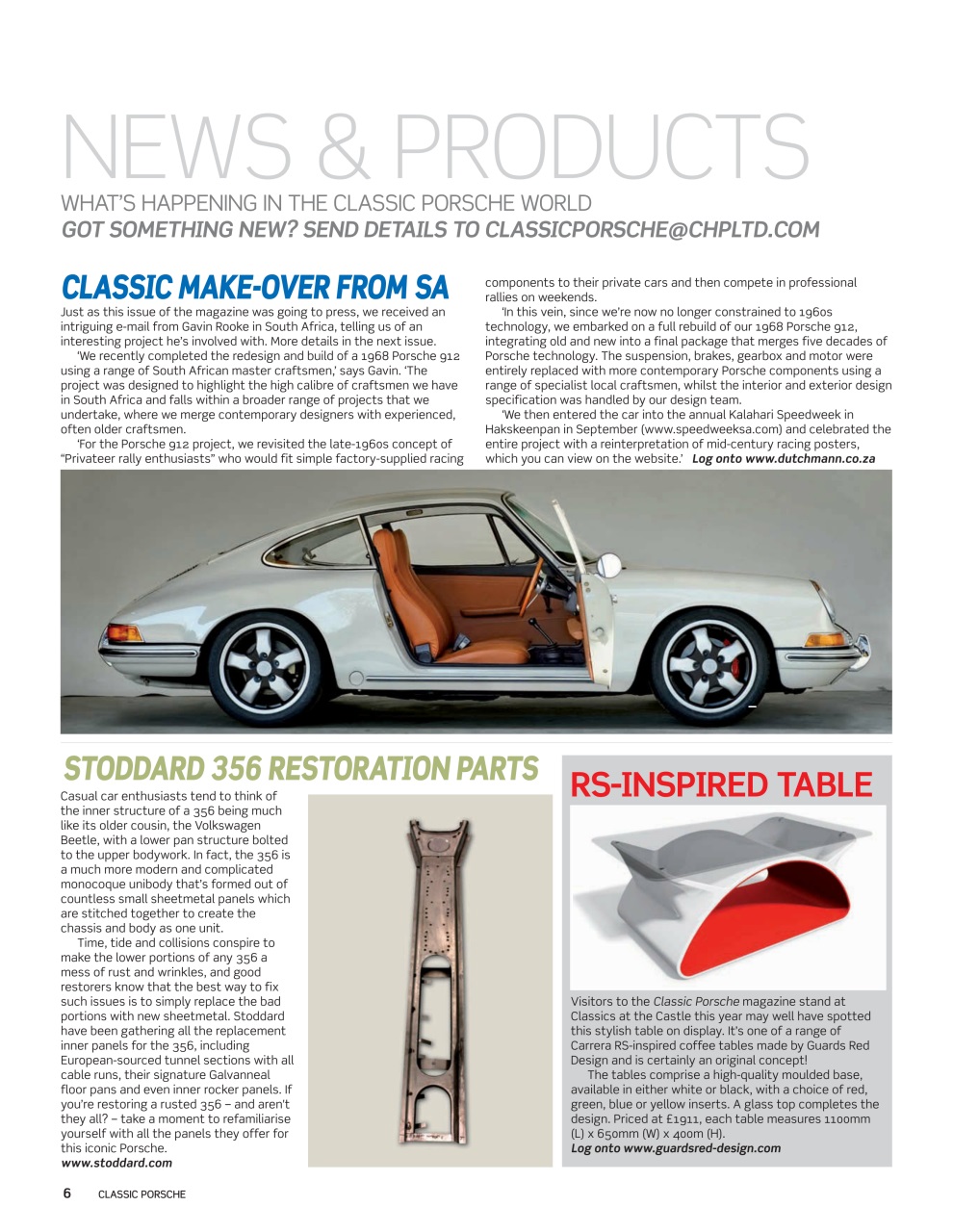 Classic Porsche Preview Pages
