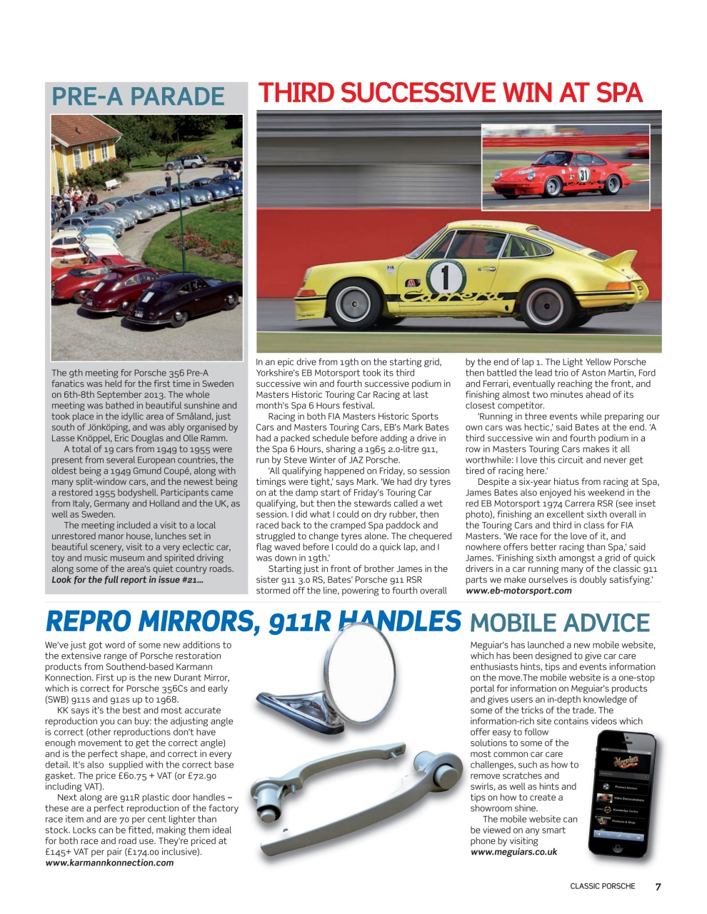Classic Porsche Preview Pages