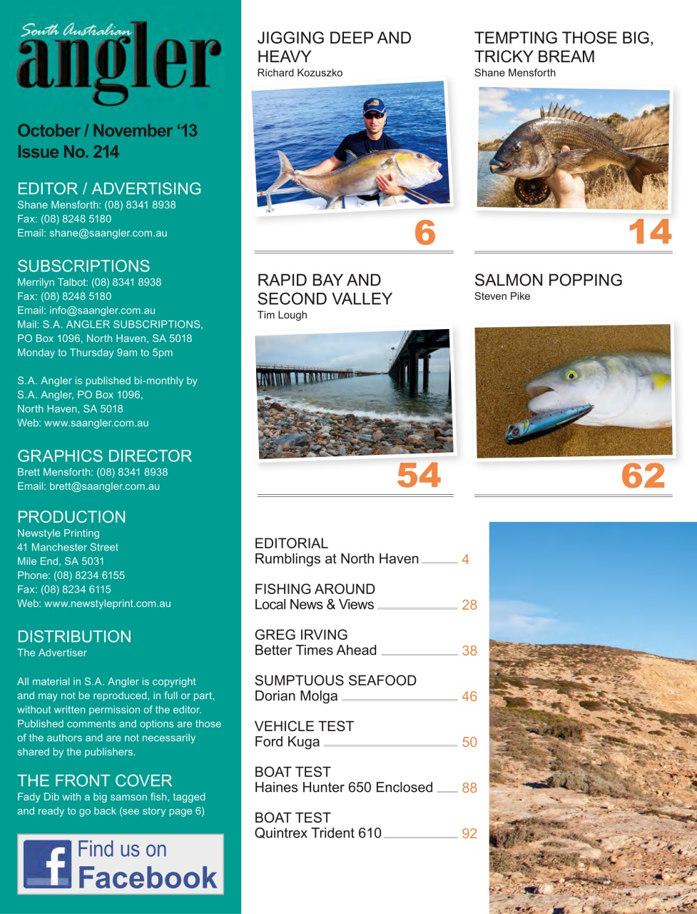 South Australian Angler Preview Pages