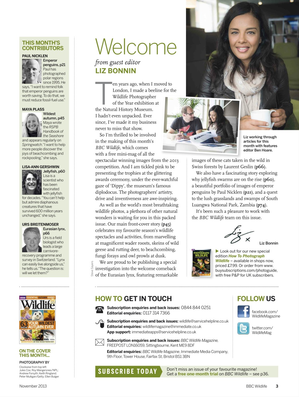 BBC Wildlife Magazine Preview Pages
