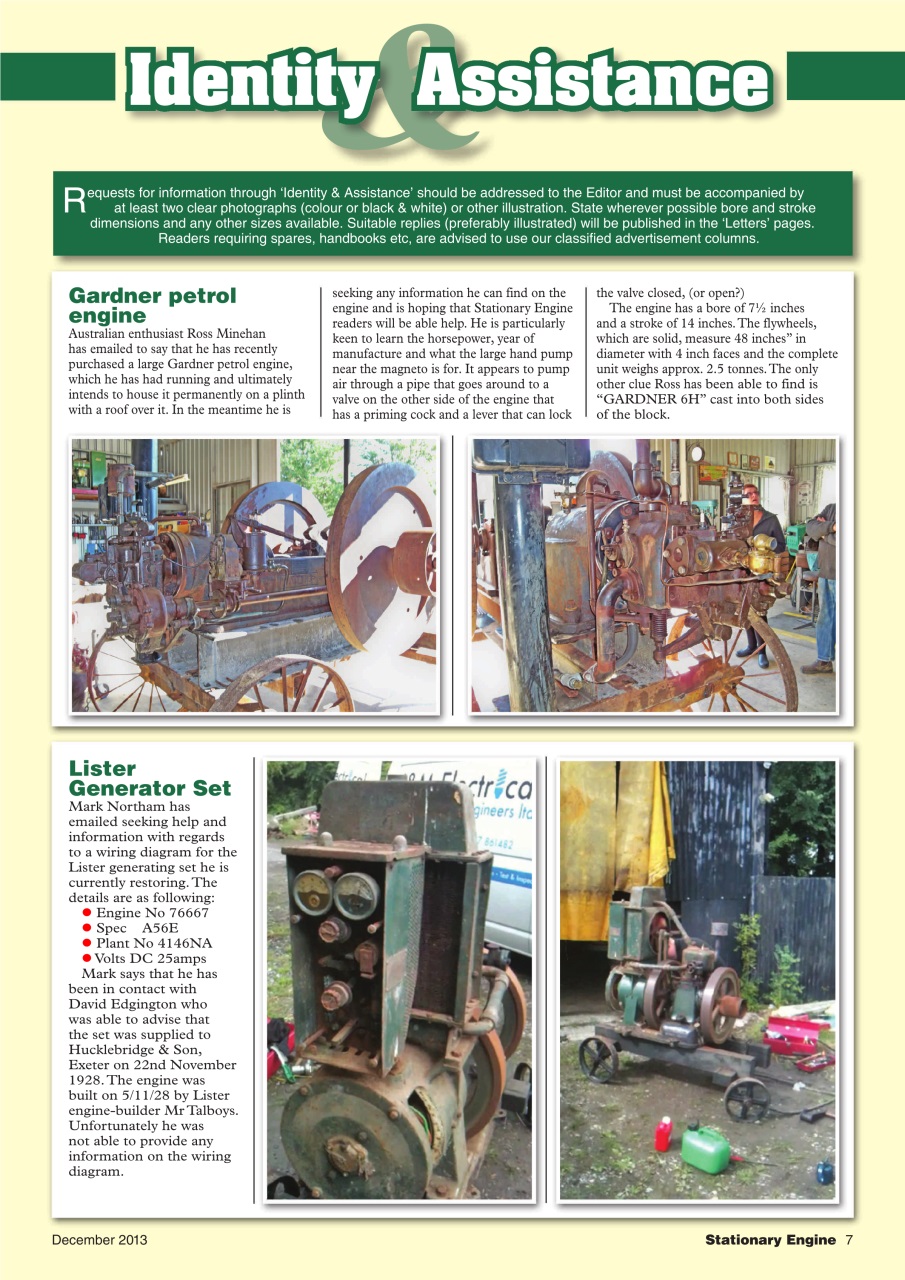Stationary Engine Preview Pages