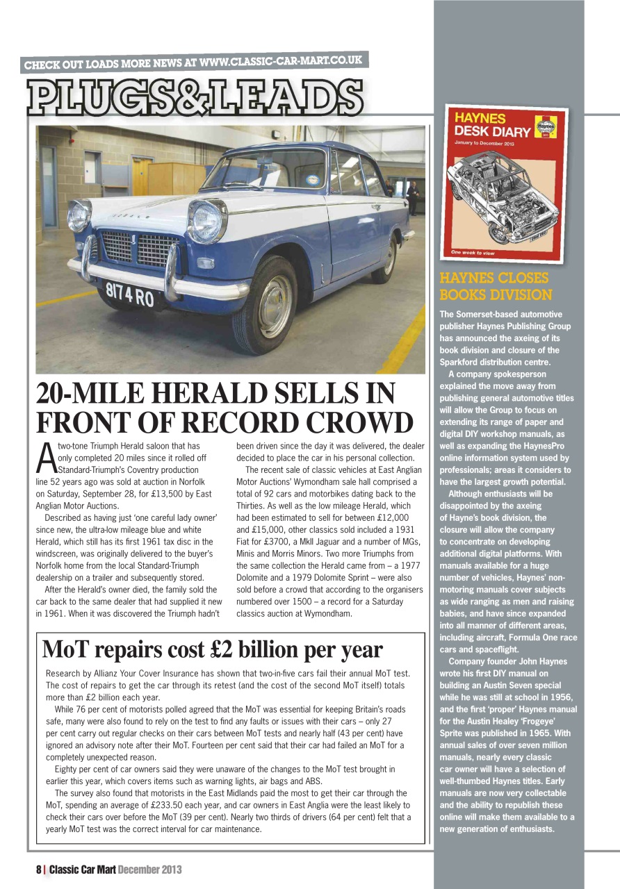 Classic Car Mart Preview Pages