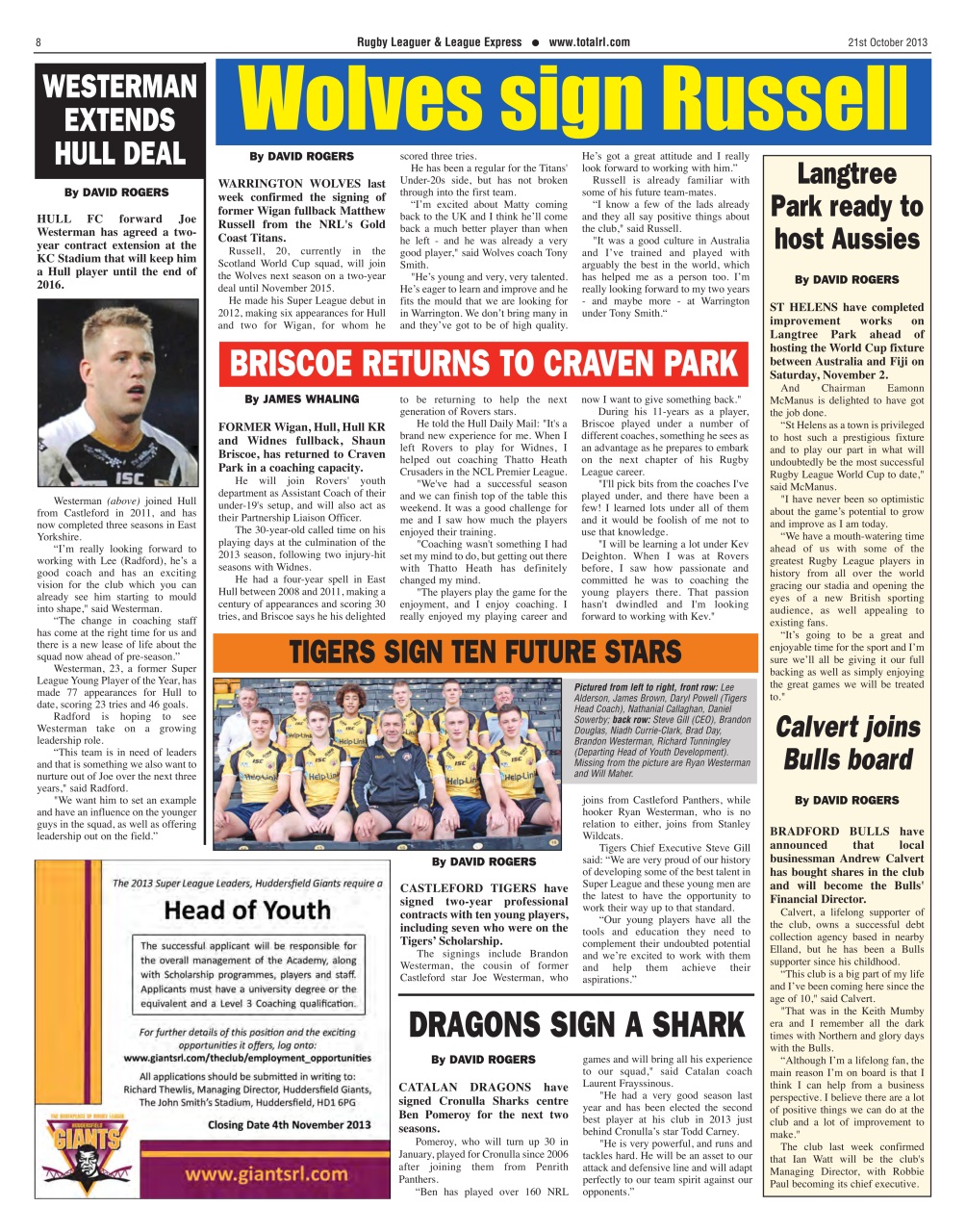 League Express Preview Pages