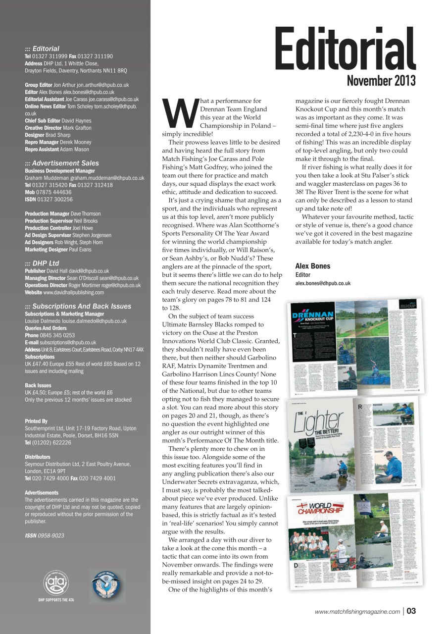 Match Fishing Preview Pages