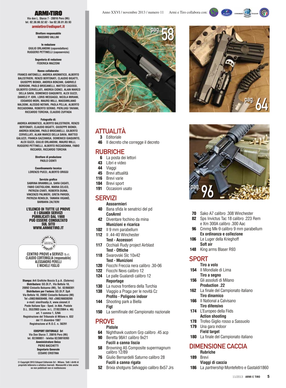 Armi E Tiro Preview Pages