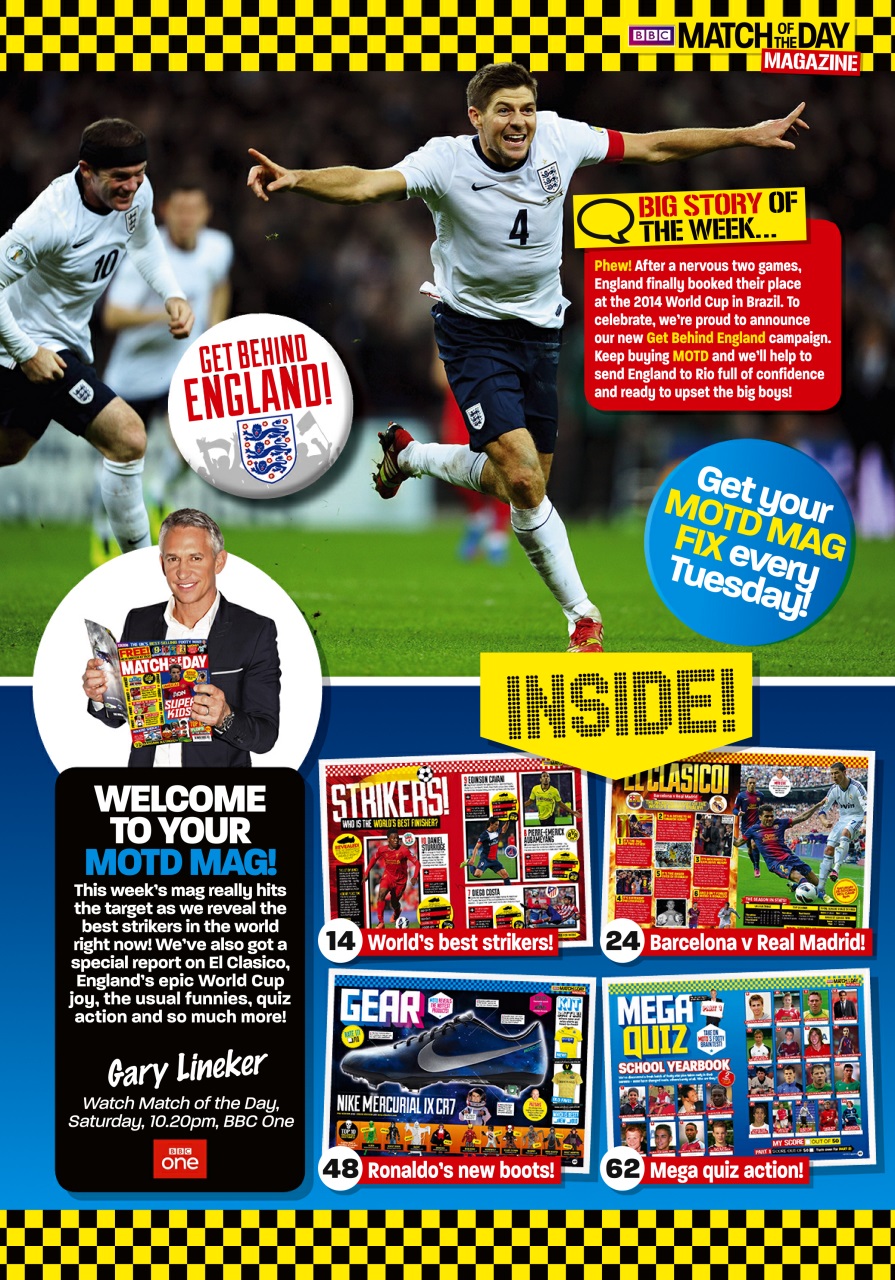 Match of the Day Preview Pages