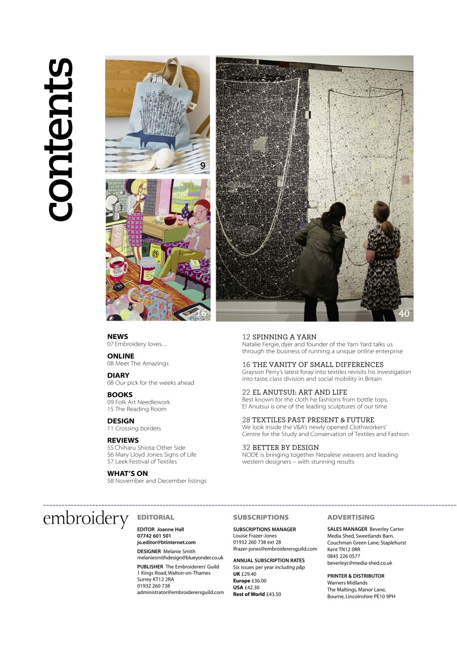 Embroidery Magazine Preview Pages