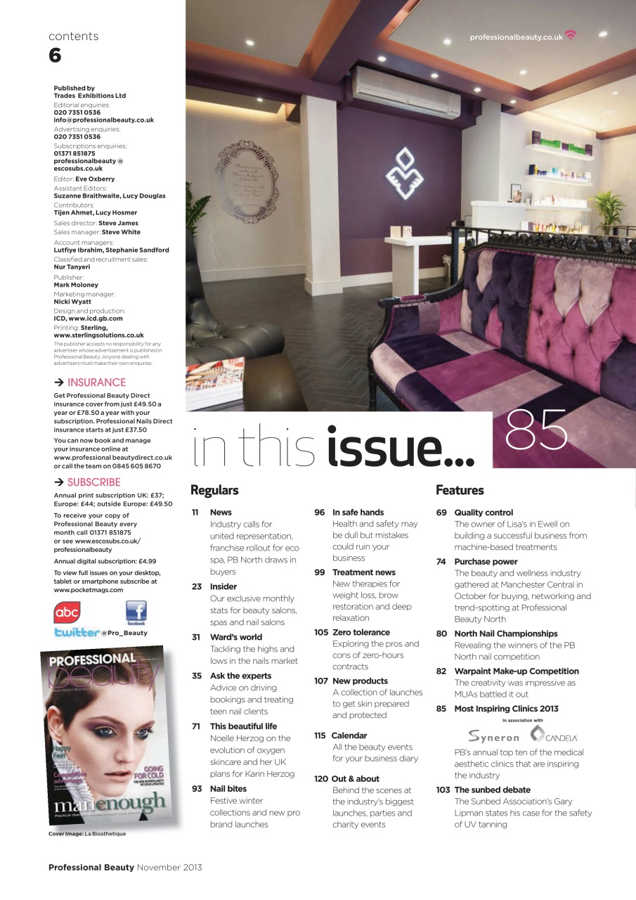 Professional Beauty Preview Pages