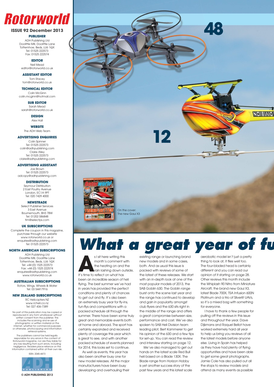 Radio Control Rotor World Preview Pages