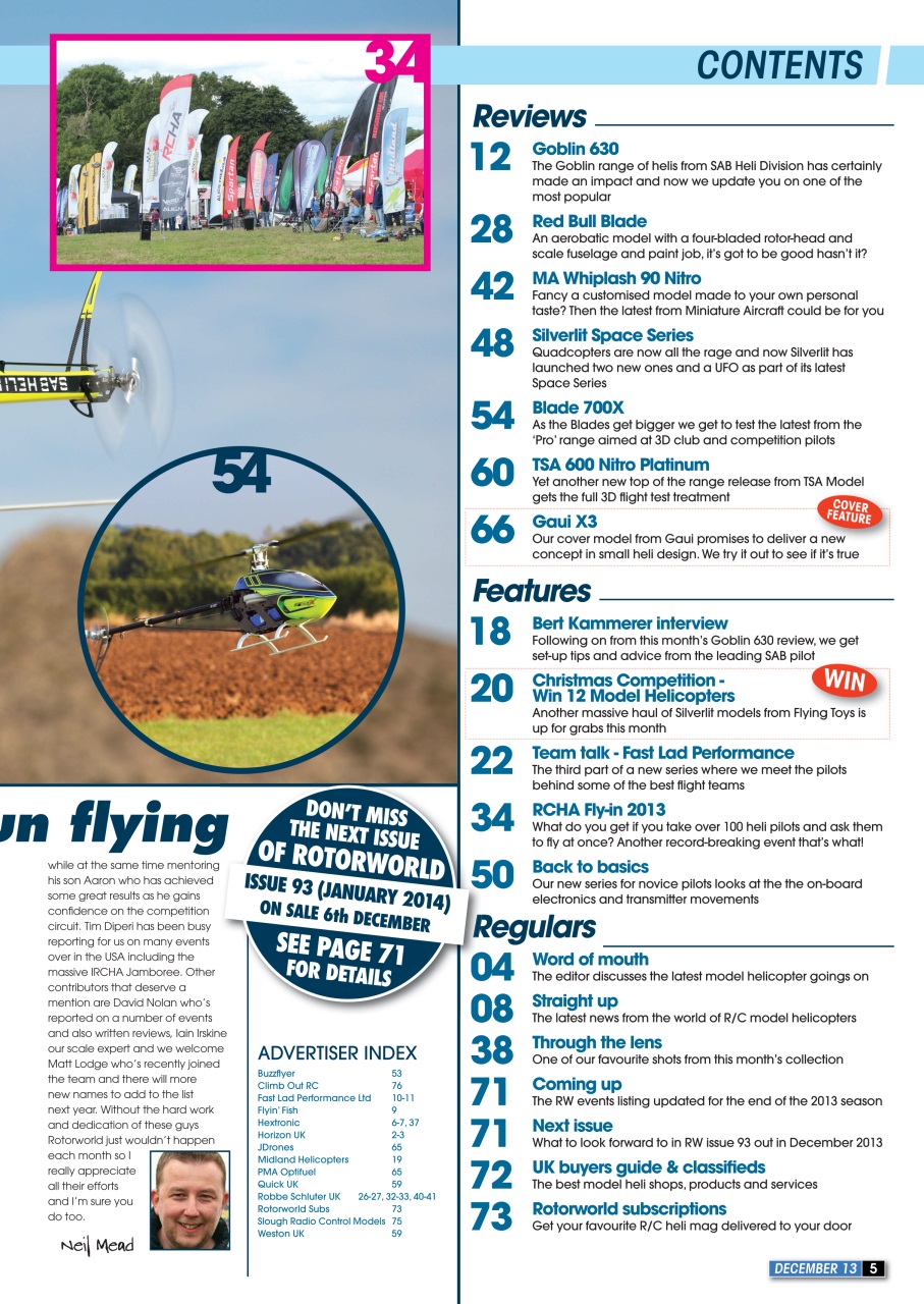 Radio Control Rotor World Preview Pages