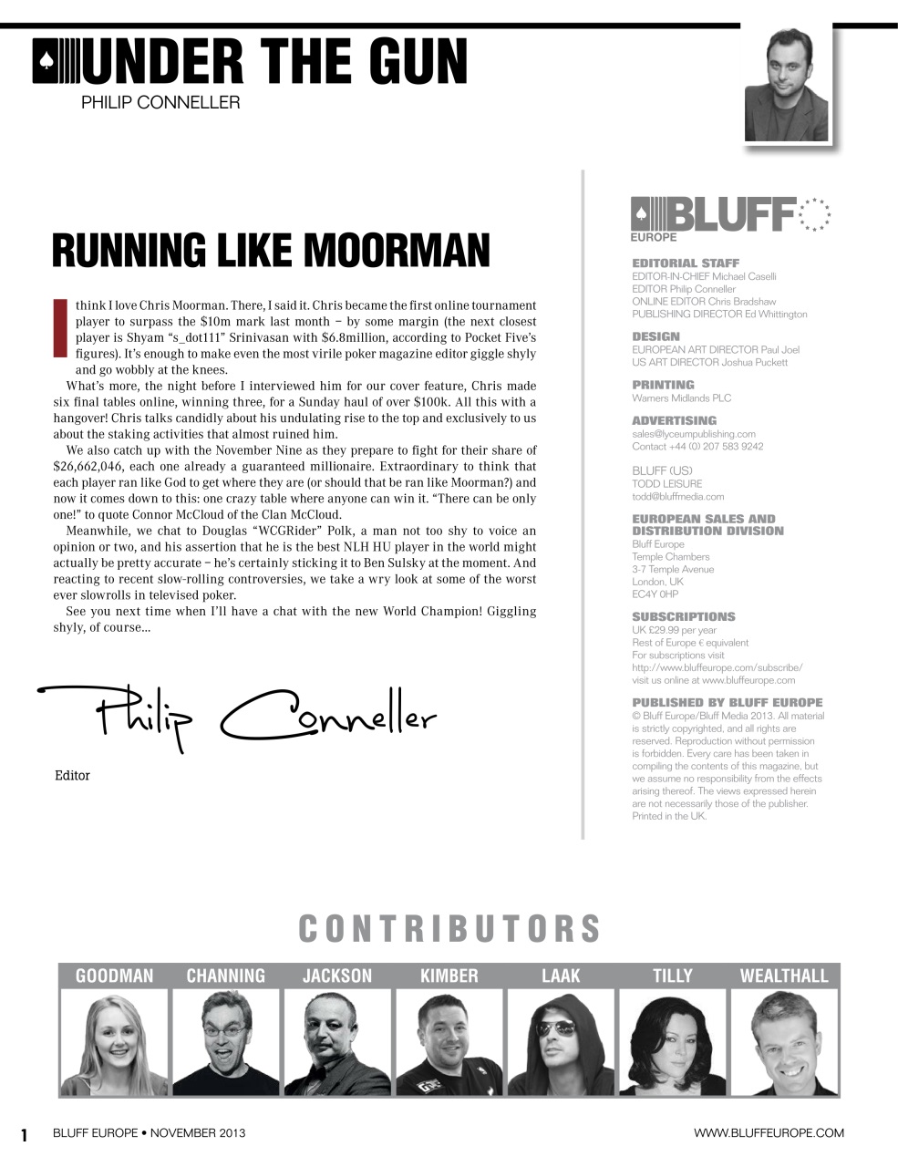 Bluff Europe Preview Pages