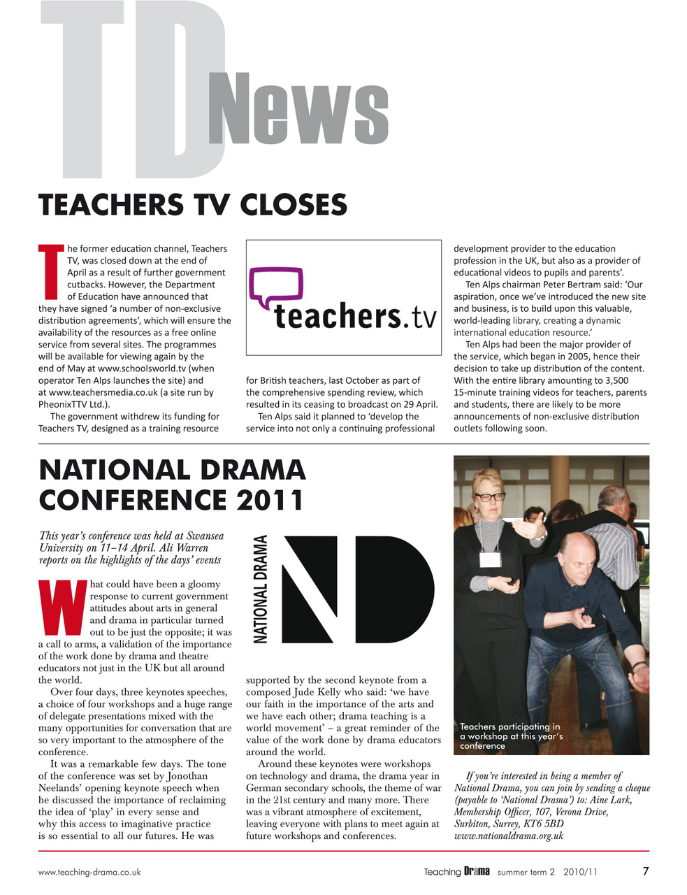 Drama and Theatre Preview Pages