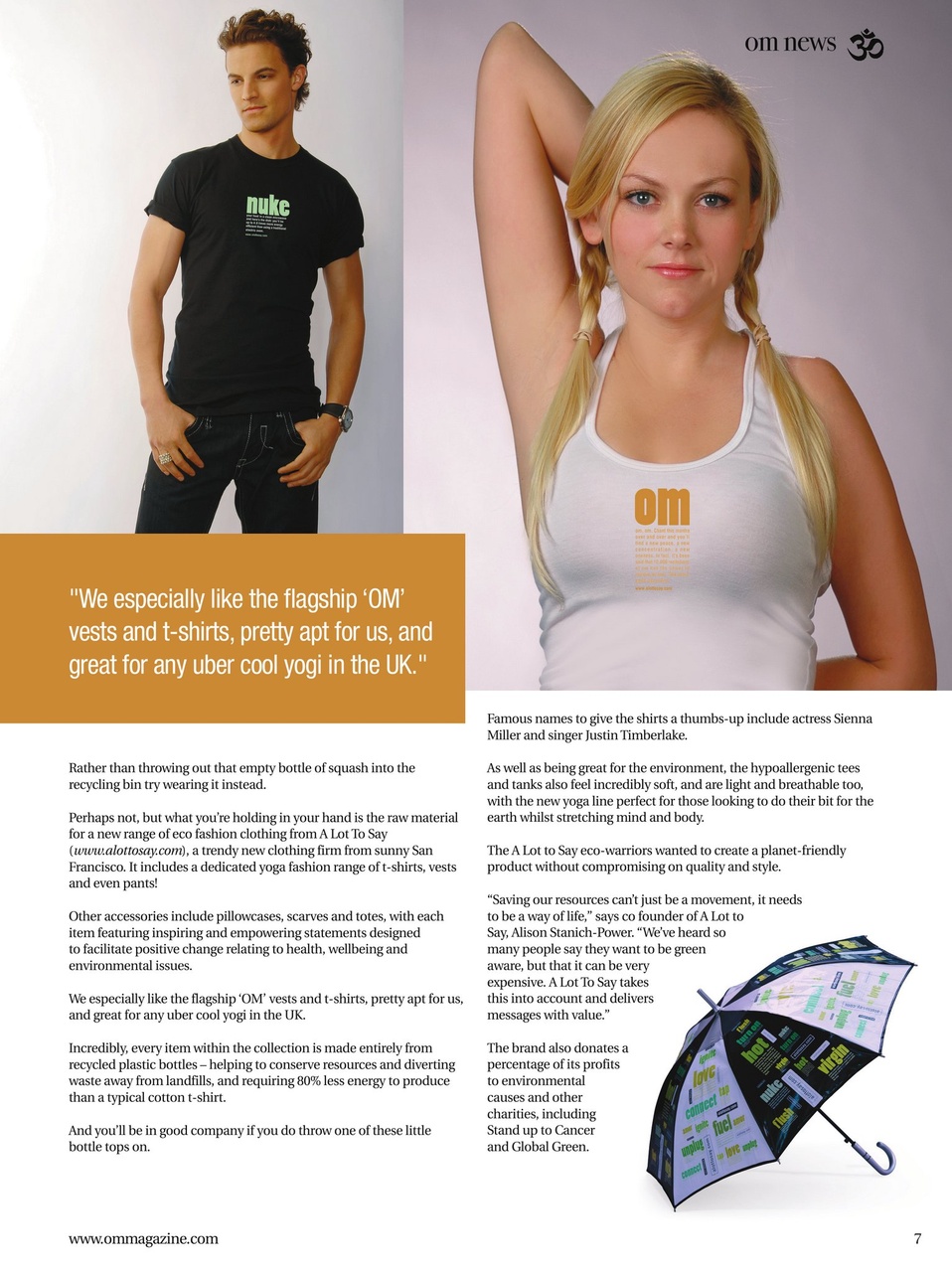 OM Yoga Magazine Preview Pages