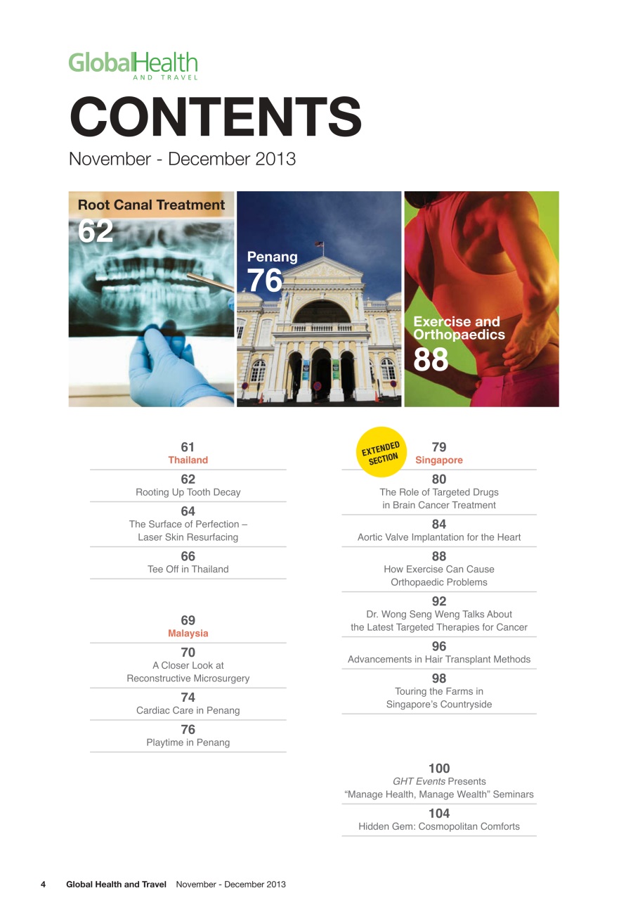 Global Health and Travel Preview Pages