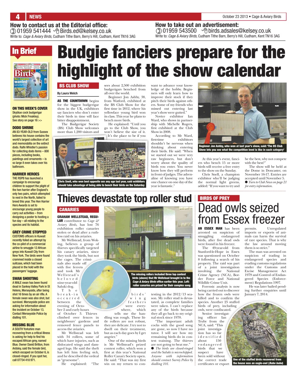 Cage & Aviary Birds Preview Pages