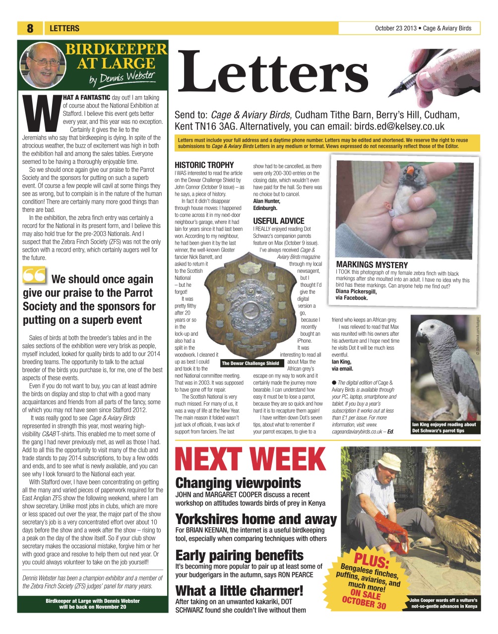 Cage & Aviary Birds Preview Pages