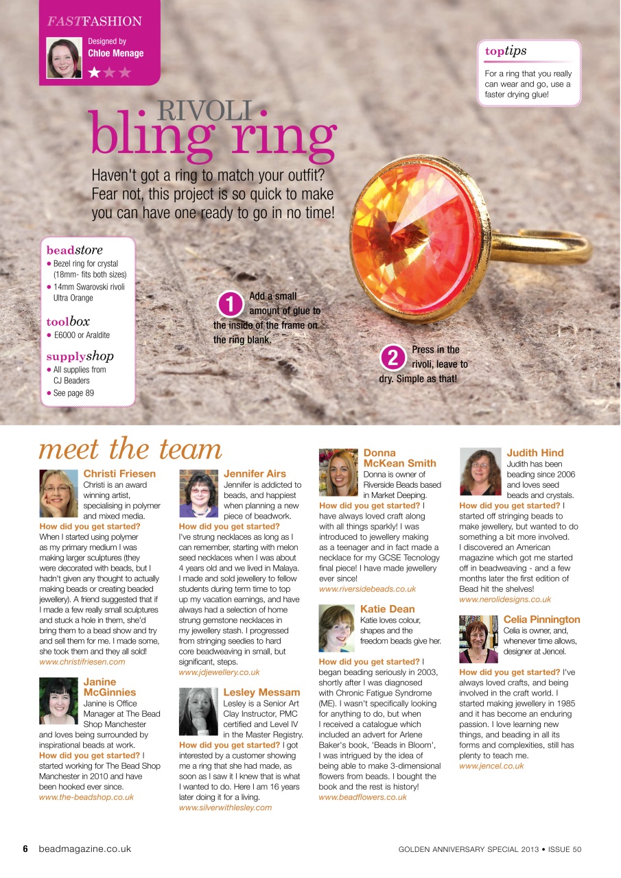 Bead & Jewellery Magazine Preview Pages