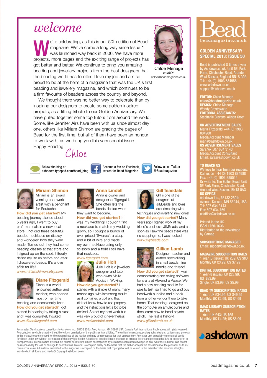 Bead & Jewellery Magazine Preview Pages