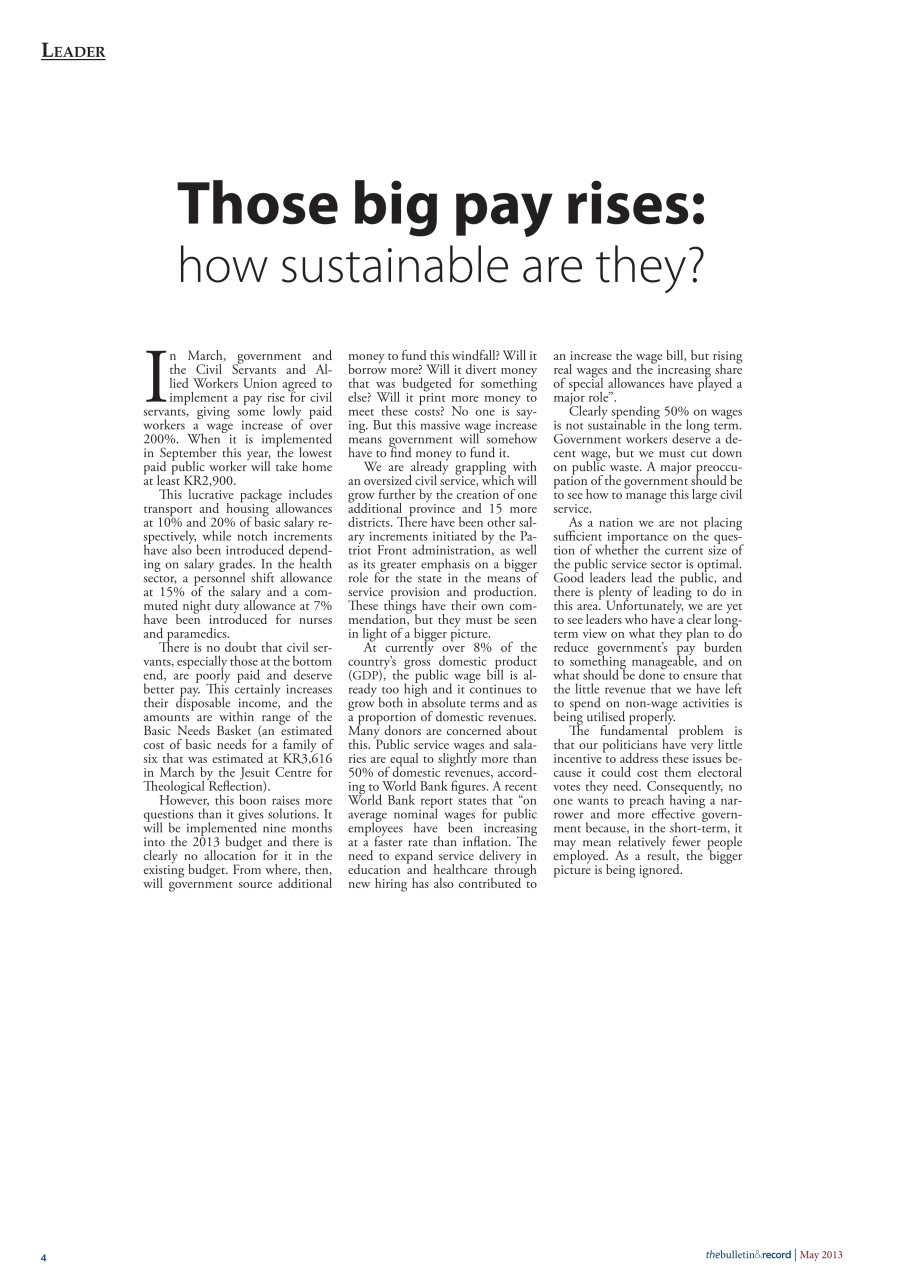 The Bulletin & Record Preview Pages