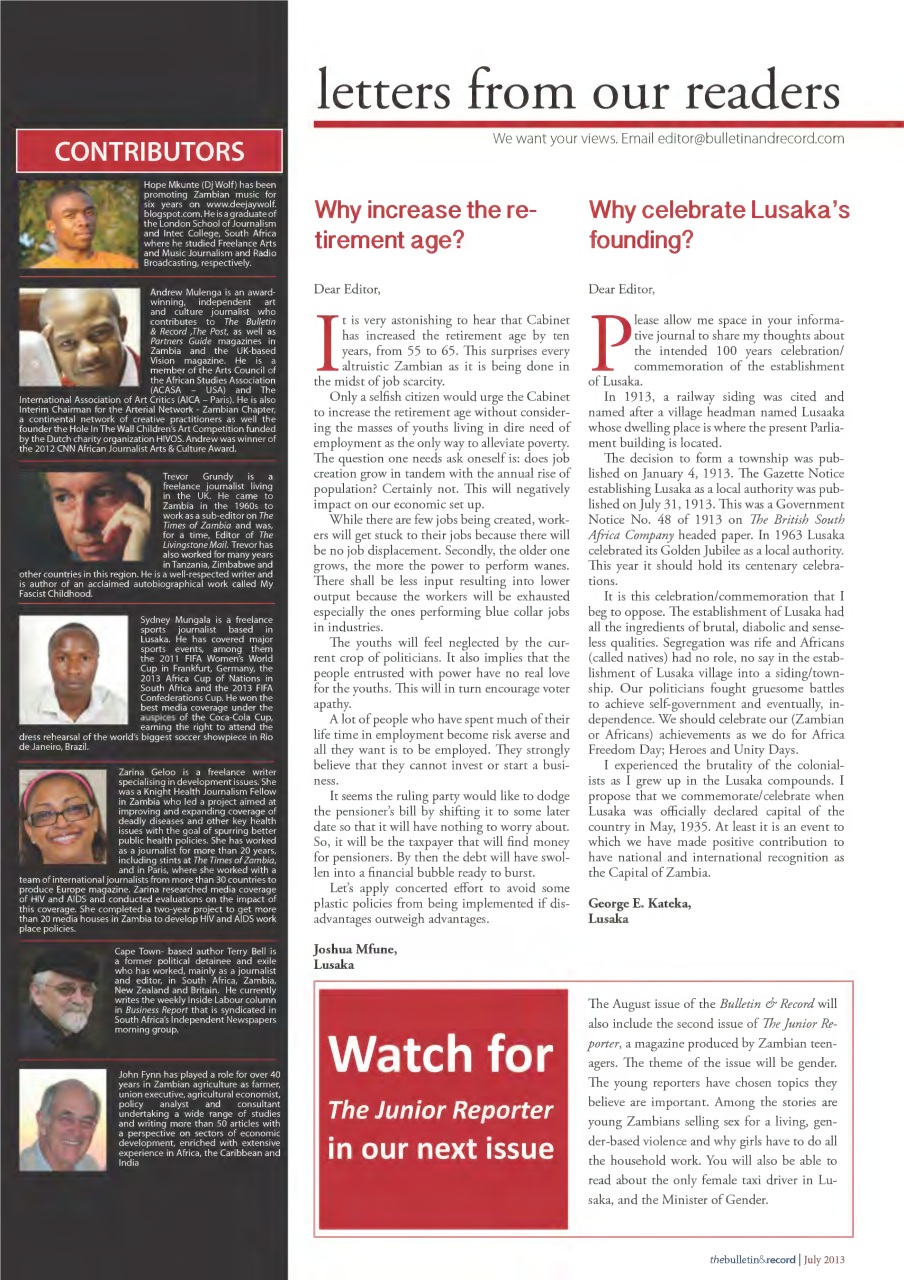 The Bulletin & Record Preview Pages